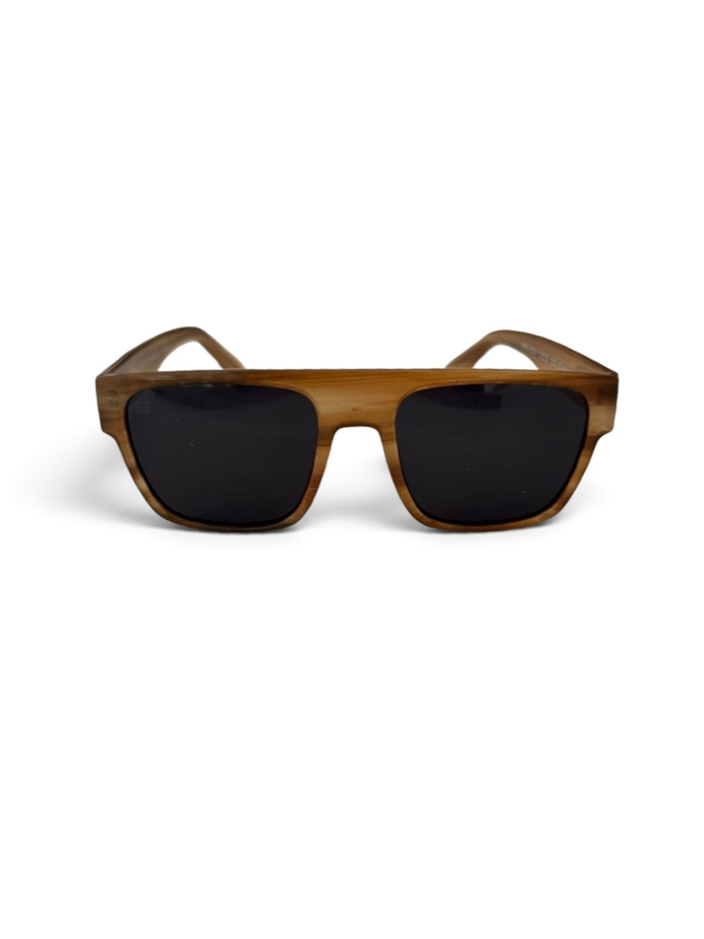 Neven Palindrome Noon Smokey Brown Sunglasses with Black Lenses